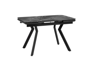 Валео 120 (стол обеденный) (т.820 (Черная шагрень), Керамика1 65 (Черный кварц))