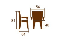 Кресло Боско размеры